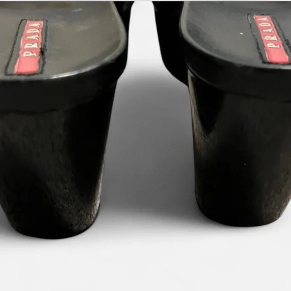 Prada Black Slide Sandals - Picture 4 of 4